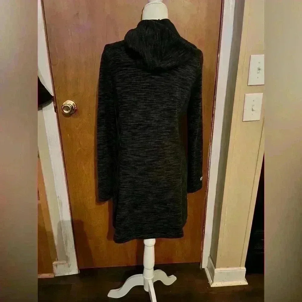 Kuhl Wool Blend Hooded Long Fleece Jacket Women’s size Small